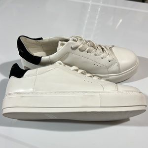 Kurt Geiger white sneakers.